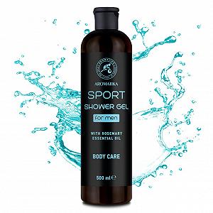 Гель для душа для мужчин Sport с эфирным маслом розмарина 500 мл synthetic.ua - Фото 1