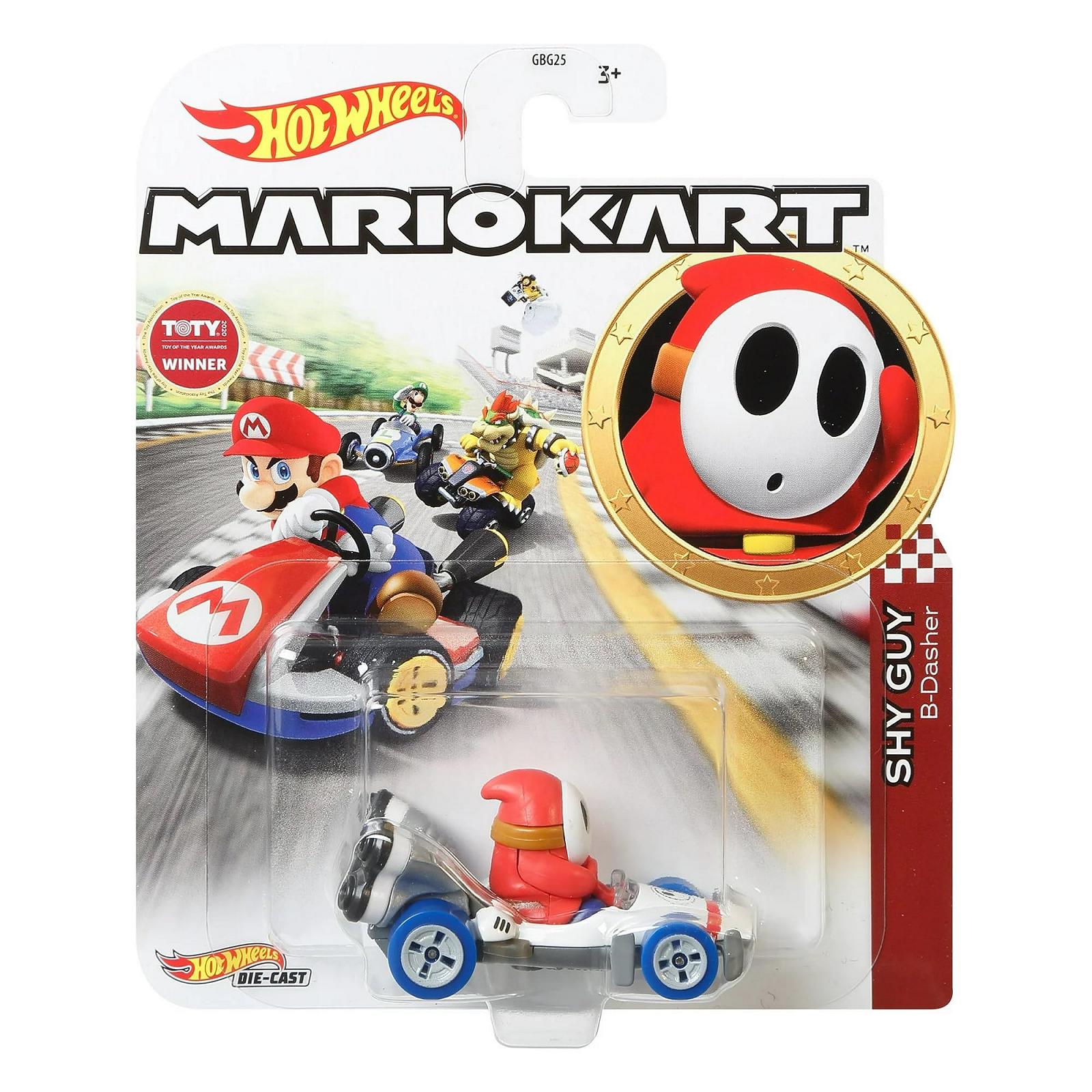 Модель Hot Wheels Машинка Die Cast Shy Guy Mario Kart B-Dasher Масштаб 1:64 Длина 5 см, фото №4