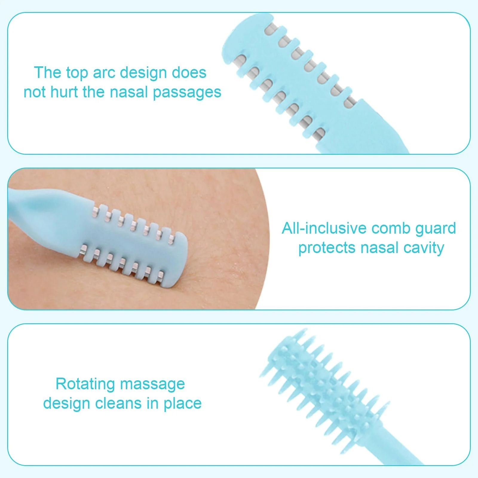 Триммер для волос в носу 2-в-1 Double Sided Nose Hair Knife, фото №6