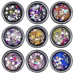 Металлическое украшение для ногтей разных размеров, 3 шт. - Фото 1