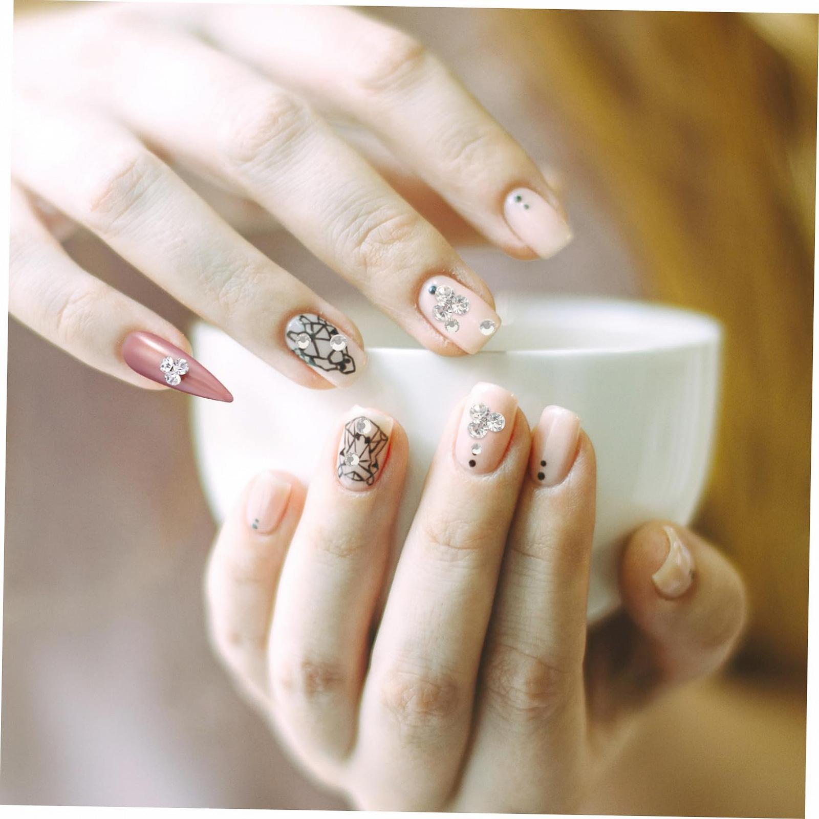 Стразы для ногтей FOMIYES Плоские 6-секционные Самодельные Стразы Украшения для маникюра, фото №6