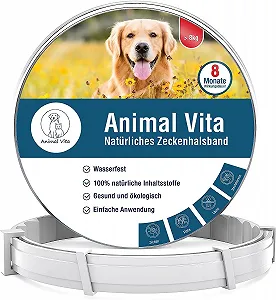 Нашийник від кліщів Animal Vita 100% натуральний водонепроникний регульований до 8 місяців 70 см - Фото 1