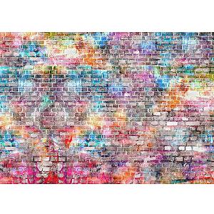 Флизелиновые фотообои Runa Art Brick Wall 3D Effect 9020012b 396 x 280 см Коричневые - Фото 1