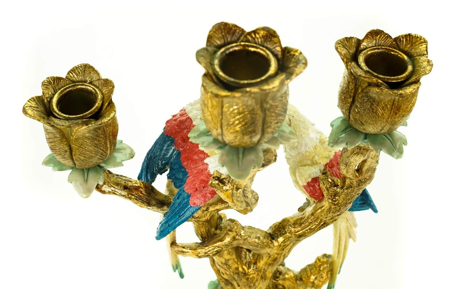 Підсвічник J.Kersten B.V. Baroque Style 3 Arm Parrot 38 см, фото №6