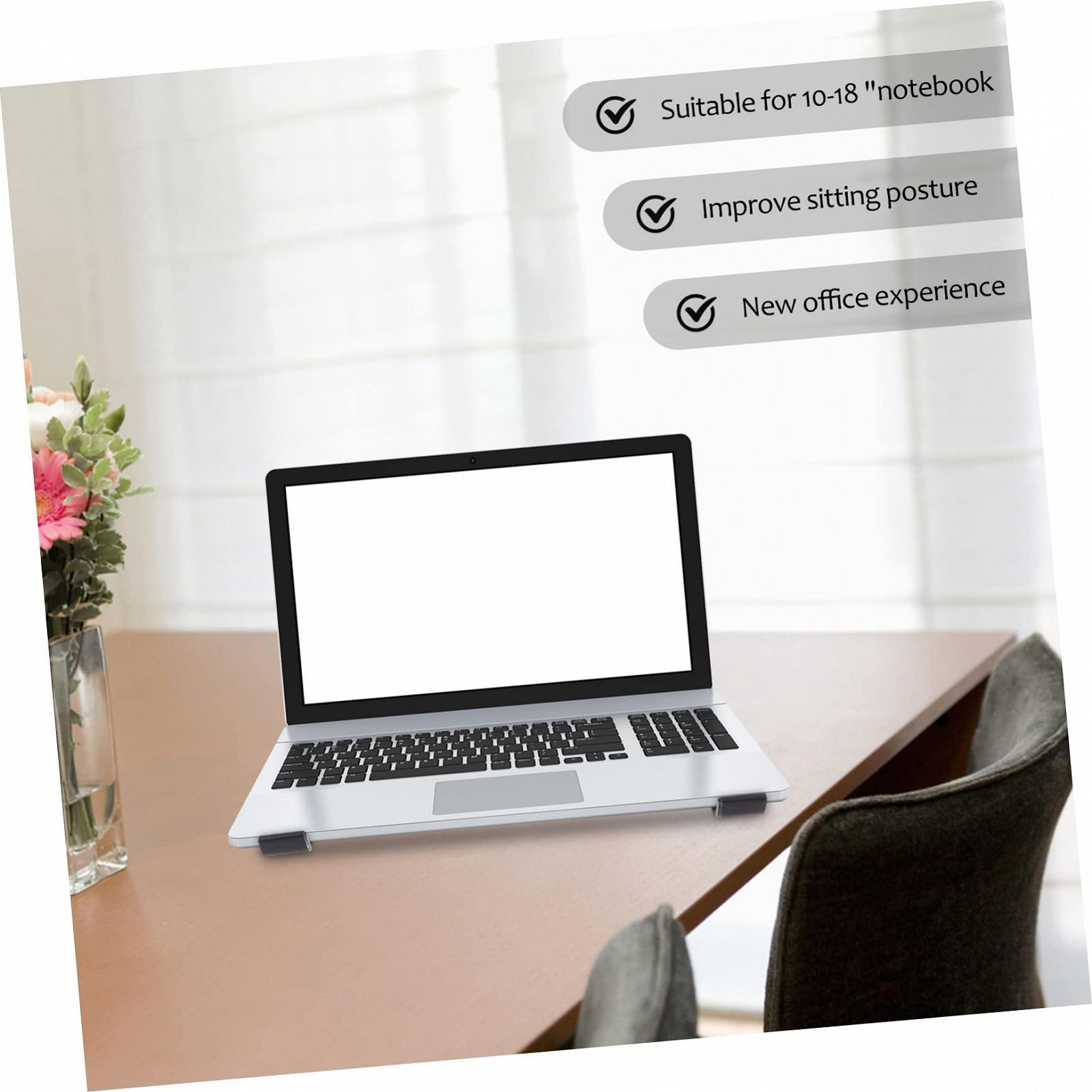 Подставка для ноутбука алюминиевый сплав с охлаждением, эргономичная, треугольная структура, фото №5