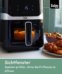 Мультипіч Gadgy 5 L 1400 W з оглядовим вікном 80-200°C Сенсорний екран synthetic.ua - Фото 1