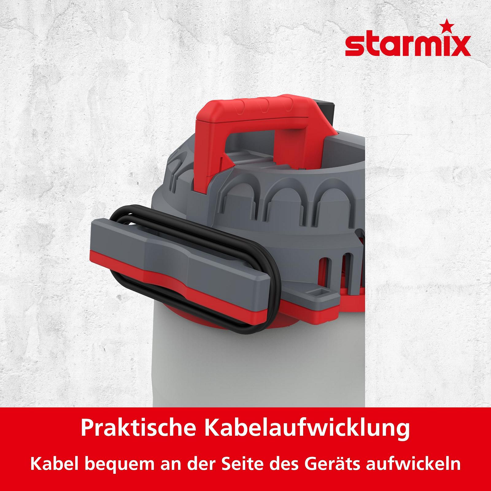 Пилосос Starmix Flexo AP-1420, 1400 Вт, 20 л, з розеткою, з функцією видування, макс. 216 мбар, з промивкою фільтра, фото №4