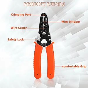 Многофункциональные плоскогубцы-стриппер 3-в-1 AWG 0-1.6 мм 210 мм synthetic.ua - Фото 1