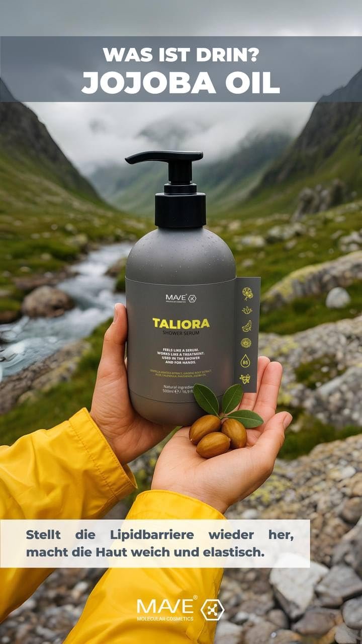 Гель-сироватка для душу MAVE Taliora 500 мл pH-нейтральна з алое вера, центелою та жожоба, фото №8