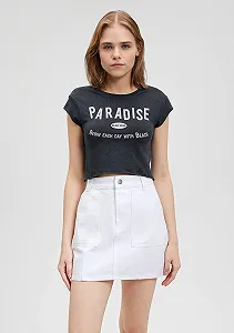 Женская футболка MAVI PARADISE PRINTED TOP Black - XS synthetic.ua - Фото 1