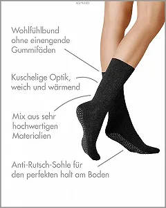 Жіночі шкарпетки KUNERT Homesocks Non-Slip synthetic.ua - Фото 1