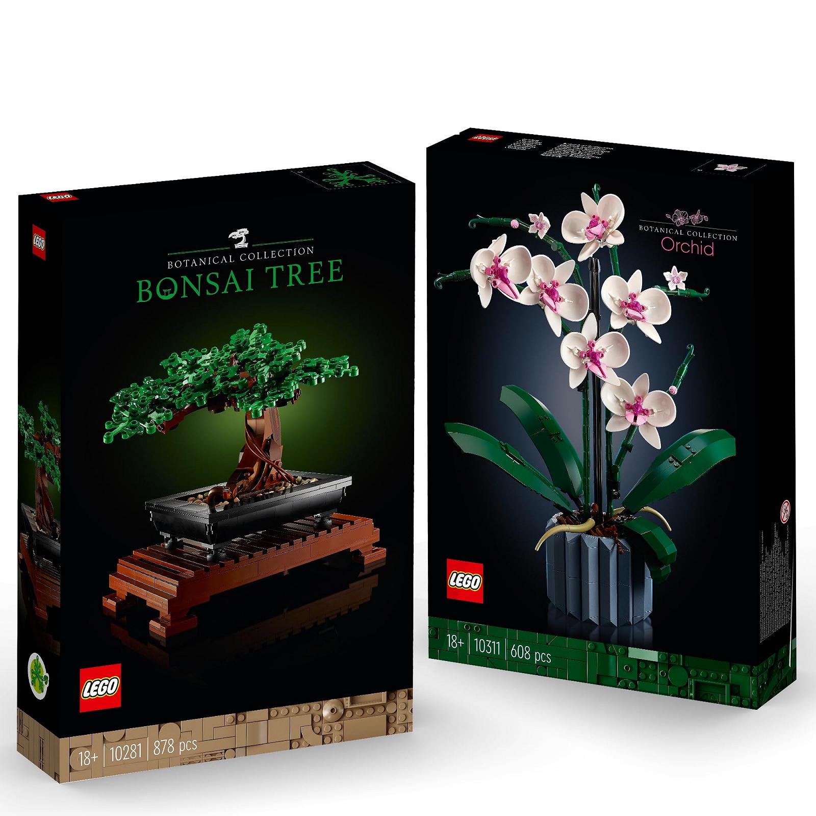 Набір LEGO Icons Botanical Collection 10281 Bonsai Tree та 10311 Orchid, фото №1 Набір LEGO Icons Botanical Collection 10281 Bonsai Tree та 10311 Orchid, фото №1