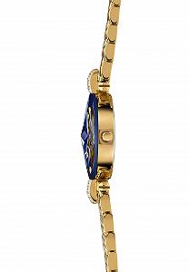 Жіночий годинник JOWISSA Facet Rhinestone Swiss J5.632.S, синій / золотий, браслет synthetic.ua - Фото 1
