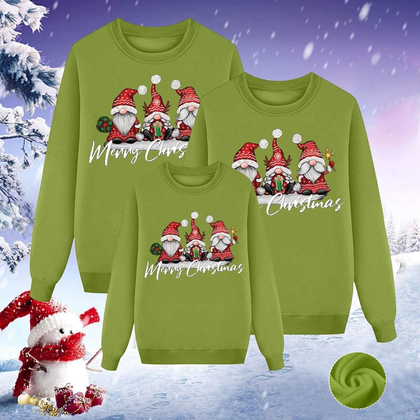 Рождественский свитер Eauptffy Семейный набор Рождественский свитер для пар Унисекс Рождественская толстовка с круглым вырезом Зимний джемпер Топы с принтом елки, фото №4 Рождественский свитер Eauptffy Семейный набор Рождественский свитер для пар Унисекс Рождественская толстовка с круглым вырезом Зимний джемпер Топы с принтом елки, фото №4