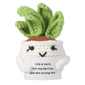 Купить Кактус Позитивный Вязаный Крючком С карточкой - Фото 1 Кактус Позитивный Вязаный Крючком С карточкой - Фото 1