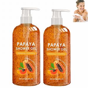 Гель для душу Papaya Відлущувальний та Очисний 2 шт - Фото 1