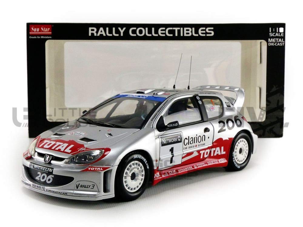 Автомобиль Sun Star Peugeot 206 WRC Ралли 1:18, фото №1 Автомобиль Sun Star Peugeot 206 WRC Ралли 1:18, фото №1