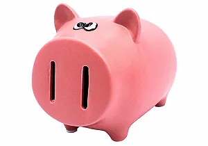 Скарбничка керамічна рожева 13 x 15 x 12 см - Фото 1