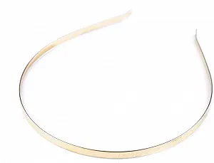 Обруч Золотой Металлический 5 мм - Фото 1