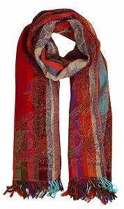Женский шарф Lorenzo Cana, 70 см x 180 см 100% шерсть мериносового ягненка, многоцветная пашмина, 7857311 - Фото 1