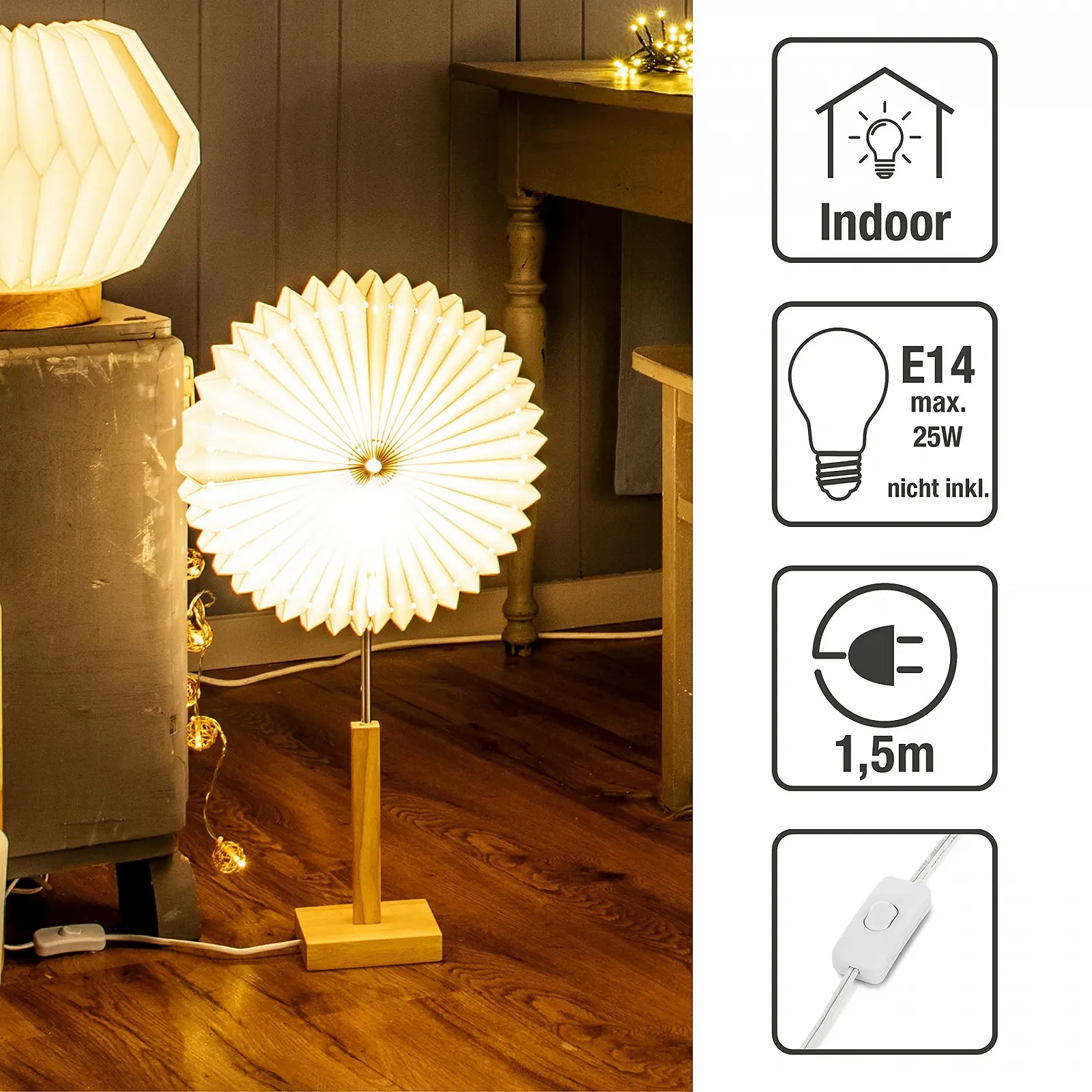 Настольная лампа hellum Sunny 578744 LED 60 см White, фото №2