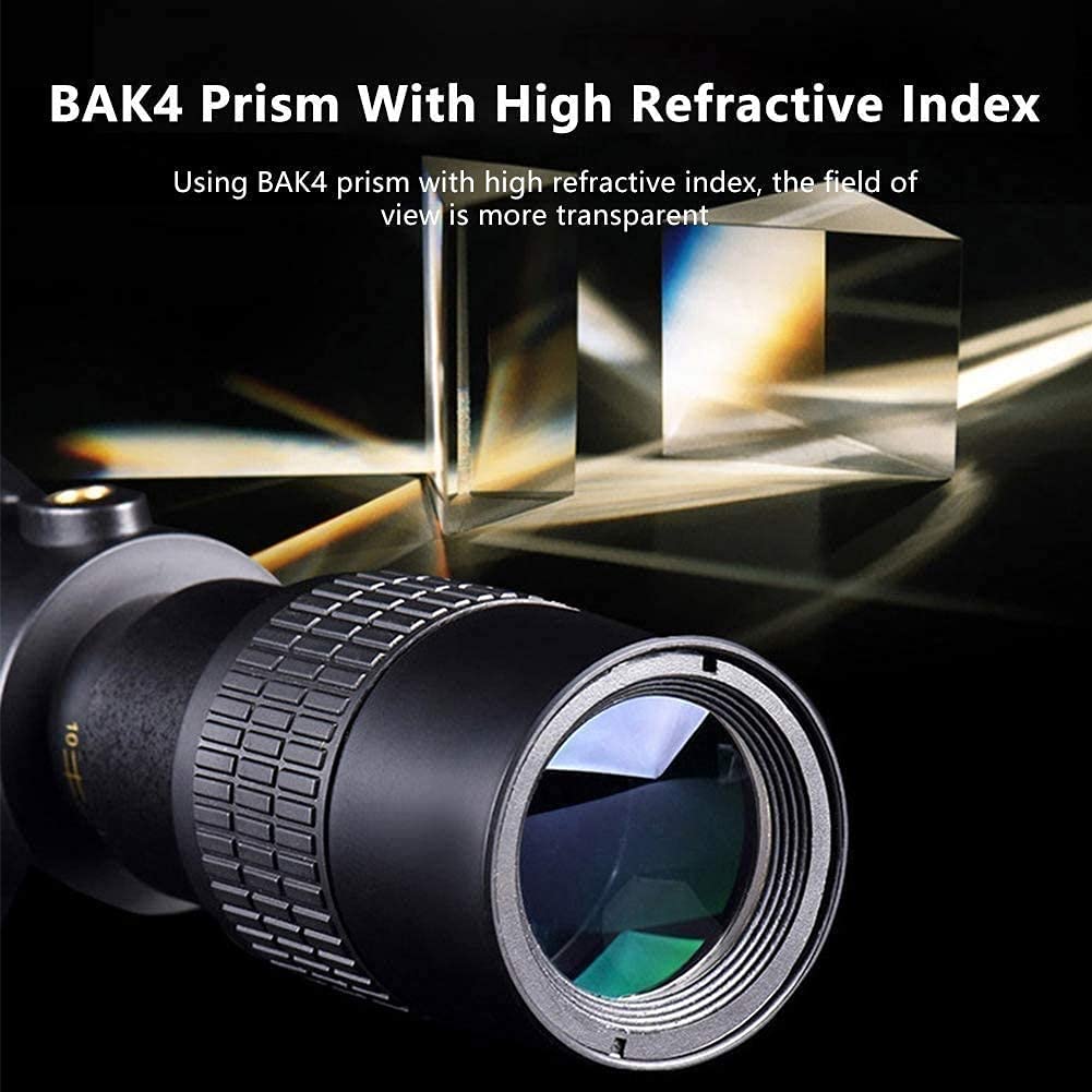 Монокуляр Телескоп 4K 10-300x40mm Зум Монокуляр Висока Продуктивність HD зі Смартфон Тримачем Триподом BAK4, фото №4