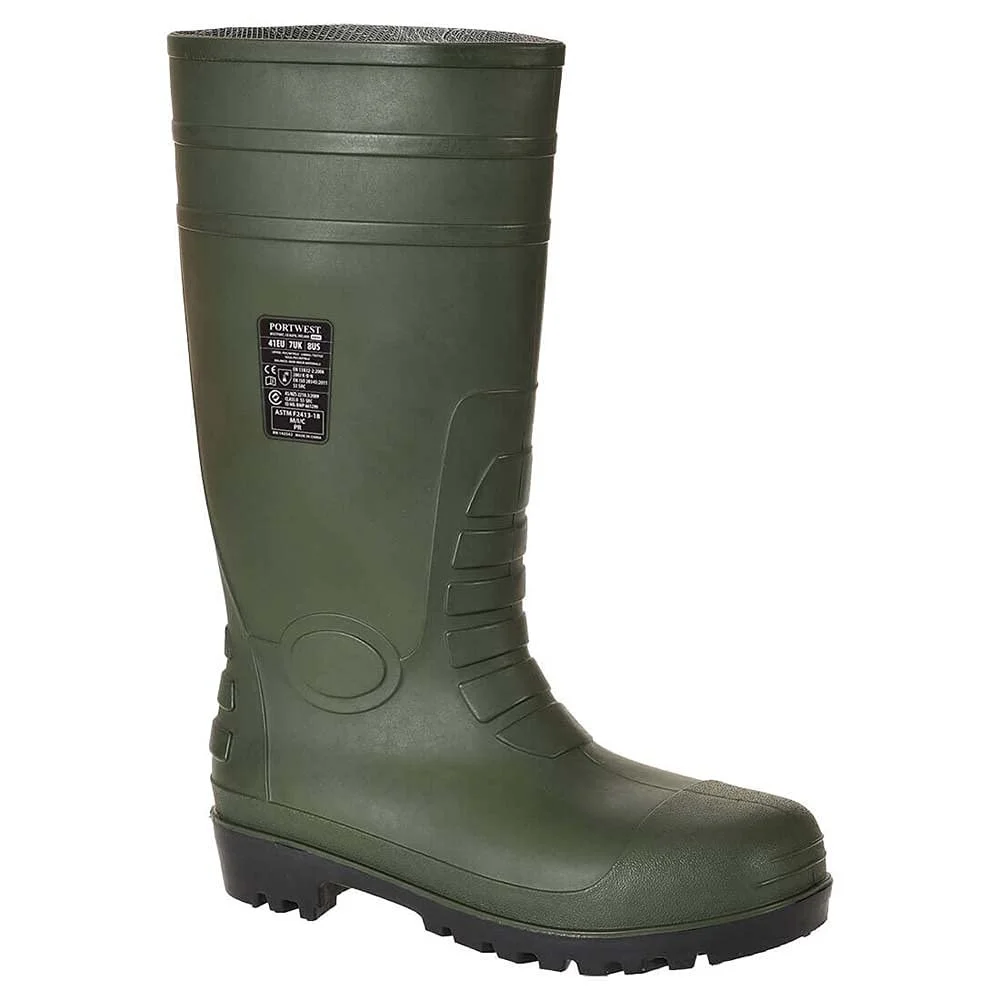 Чоботи Portwest Total Safety Wellington Boot S5, розмір 12, зелений, фото №1