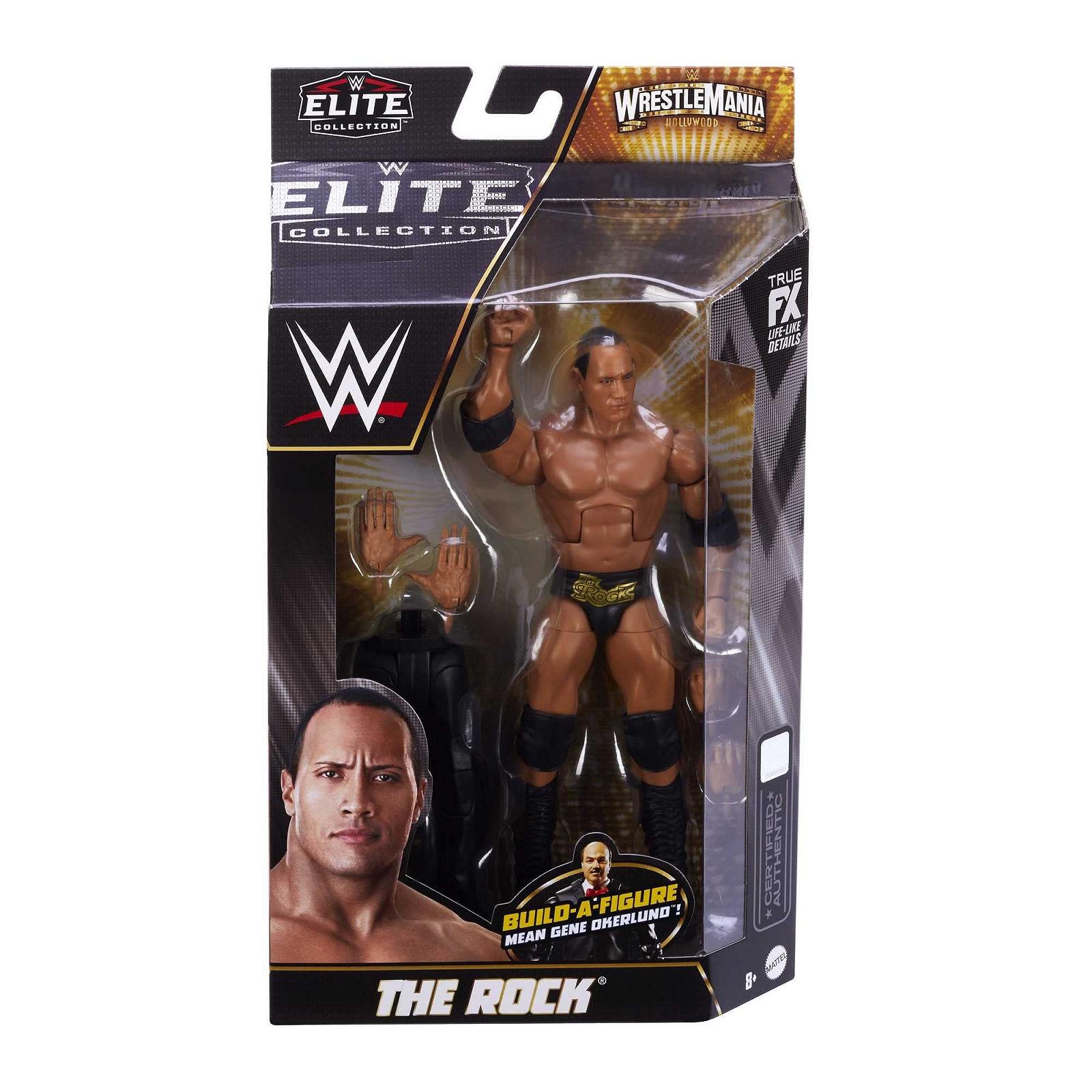 Экшн-фигурка The Rock, серии WrestleMania Elite, WWE HKP13, подвижная коллекционная фигурка WWE с аксессуарами, фото №7