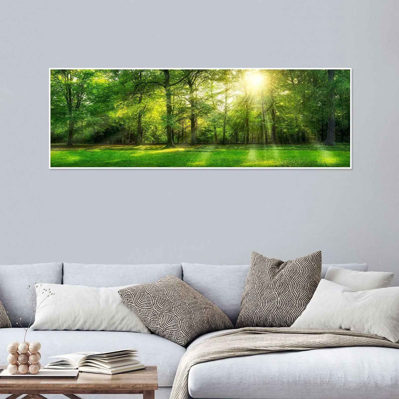 Постер Jan Christopher Becke Панорама леса с солнечными лучами летом 180 x 60 см Зеленый, фото №4 Постер Jan Christopher Becke Панорама леса с солнечными лучами летом 180 x 60 см Зеленый, фото №4