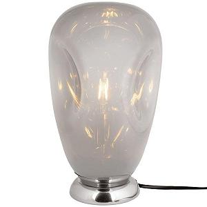 Настільна лампа Leitmotiv з дутого скла, хром, 22 x 37 см - Фото 1