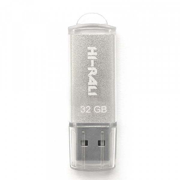 Флеш-накопитель USB 32GB Hi-Rali Rocket Series Silver (HI-32GBVCSL), фото №1