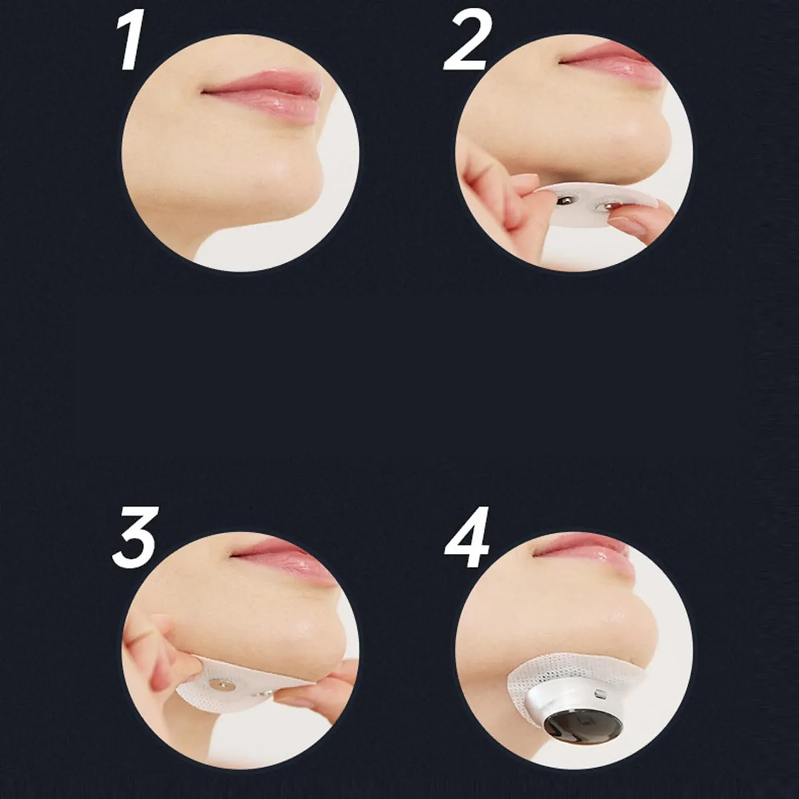 Пов'язка від хропіння, інтелектуальний пристрій проти хропіння, магнітний пристрій з 3 рівнями швидкості, легке дихання, фото №2