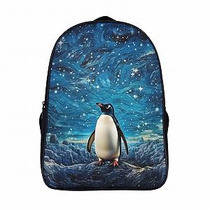 Рюкзак DPEOANEBN Penguin 3D Для дітей Дитячий Великі кишені Книжкова сумка Шкільний ранець Подарунки "Знову до школи" 40x28x16см - Фото 1