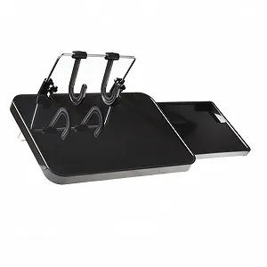 Автомобильный Держатель для Ноутбука Складной с Ящиком, Складной Столик на Спинку Сиденья для Еды и Работы, Компактный Органайзер для Командировок и Семейных Путешествий, Совместим со Всеми - Фото 1