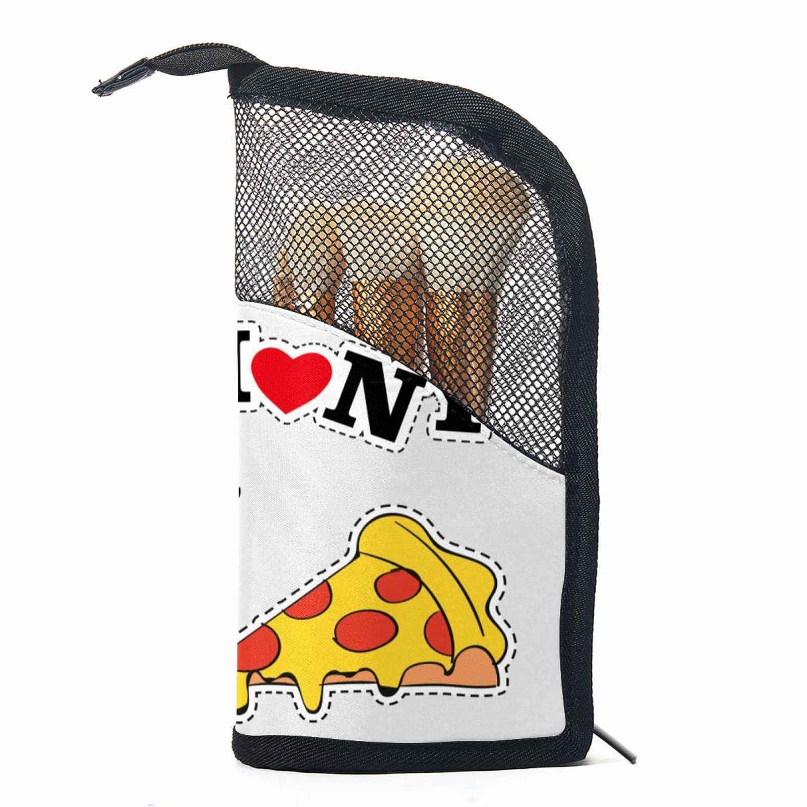 Набір кистей для макіяжу в чохлі Flamingo Eier Pizza, 12 штук, фото №1