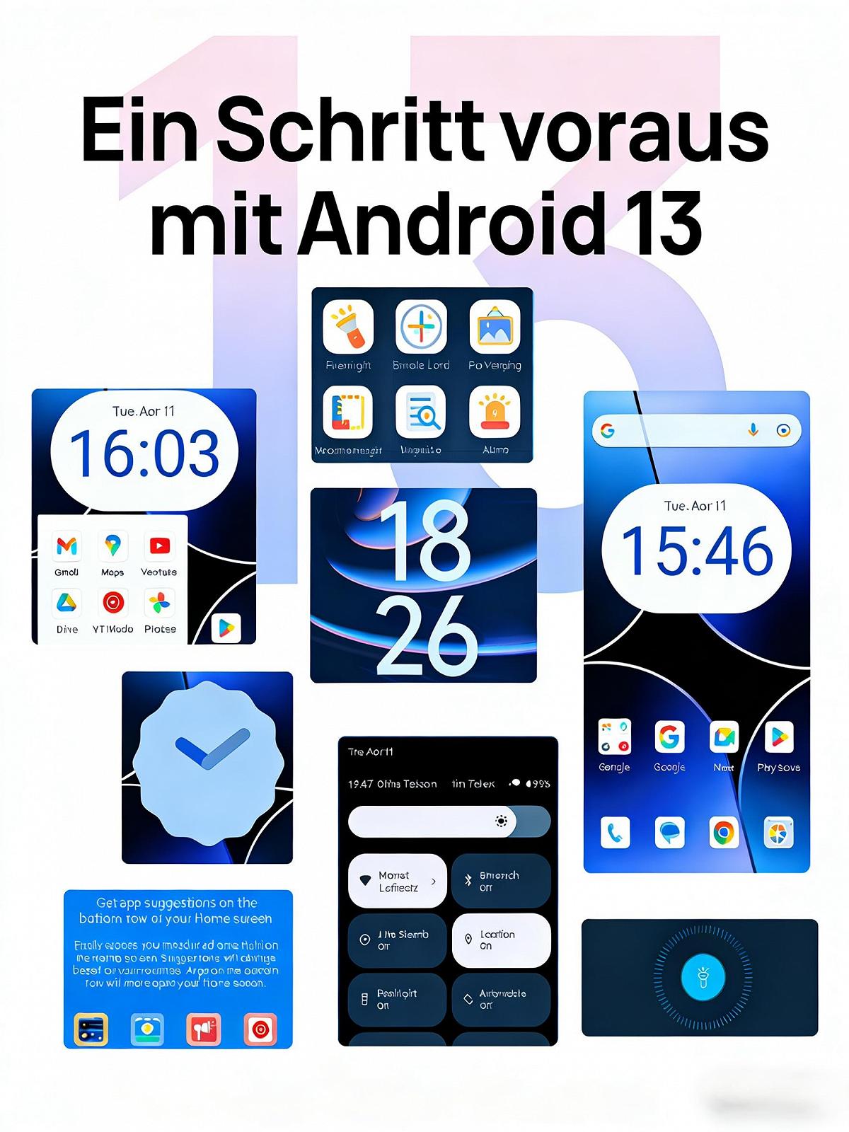 Смартфон Ulefone Note 16Pro 16/128ГБ 50+8МП 6,52" HD+ 4G Dual SIM Blue, фото №6