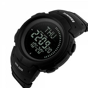 Годинник Skmei 1231BK All Black Watch + Compass synthetic.ua - Фото 1