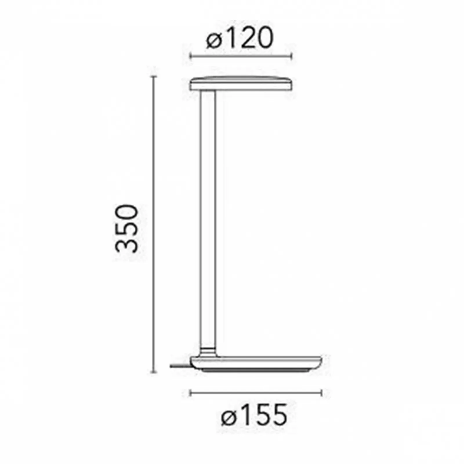 Настільна лампа Flos Oblique Rust LED 35 см, фото №3