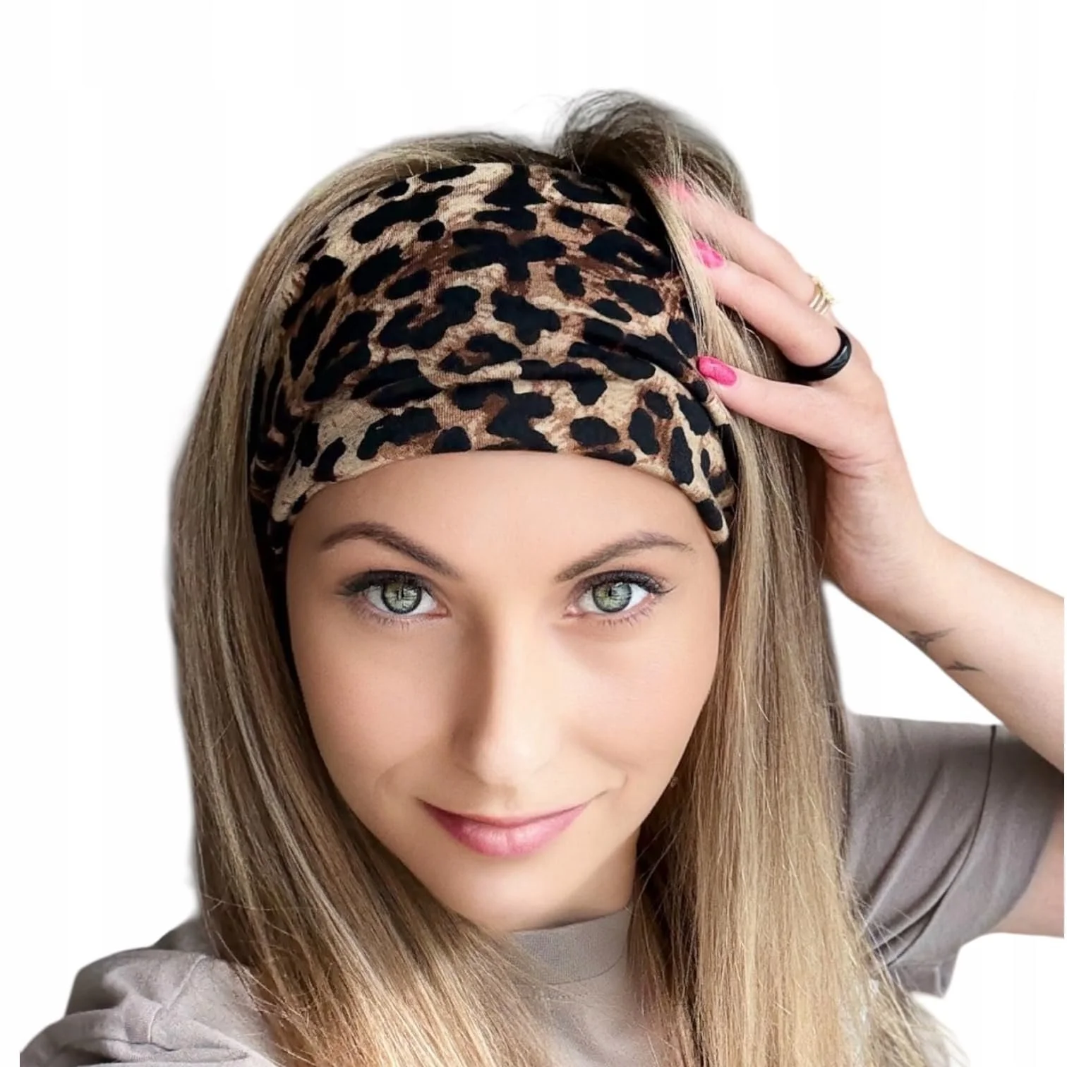 Пов'язка на голову широка жіноча, фото №4