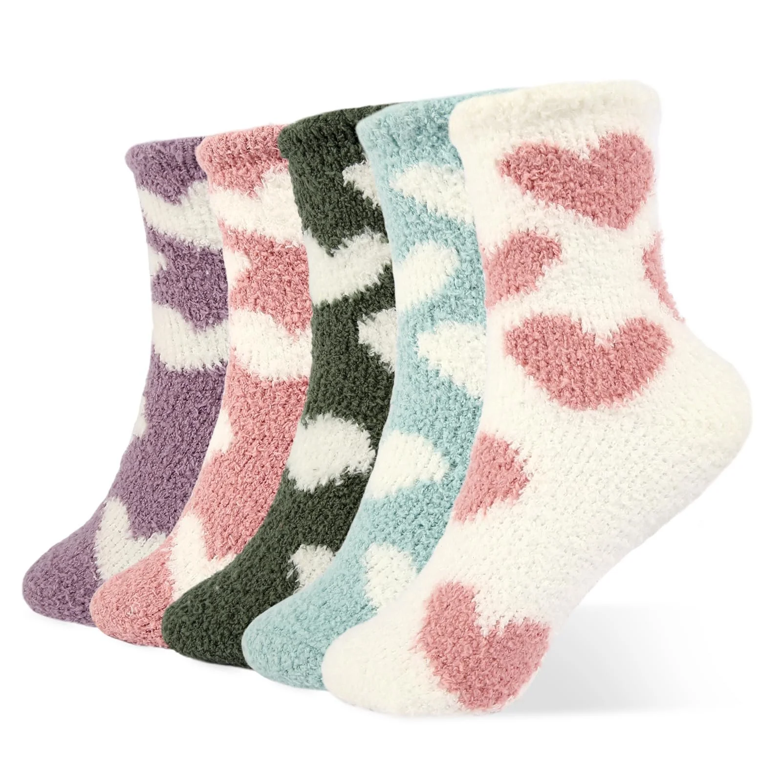 Пухнасті шкарпетки жіночі 5 пар Шкарпетки для сну, фото №1