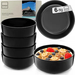 Миска Sänger Madeira Stoneware для хлопьев, 6 штук, миски для десертов, 800 мл - Фото 1