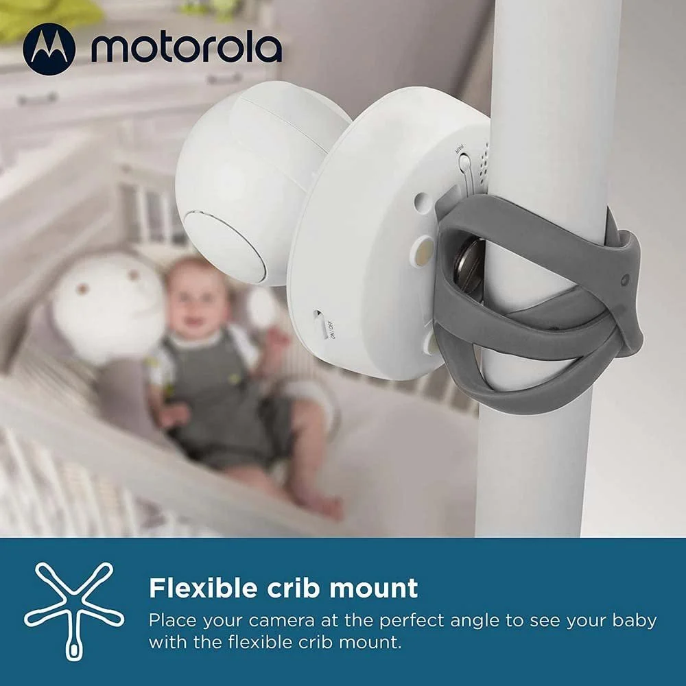 Відеоняня Motorola Nursery VM55 Pan Tilt Zoom 5 Inch Colour Display Night Vision 2-Way Audio Temperature Sensor Portable, фото №4 Відеоняня Motorola Nursery VM55 Pan Tilt Zoom 5 Inch Colour Display Night Vision 2-Way Audio Temperature Sensor Portable, фото №4