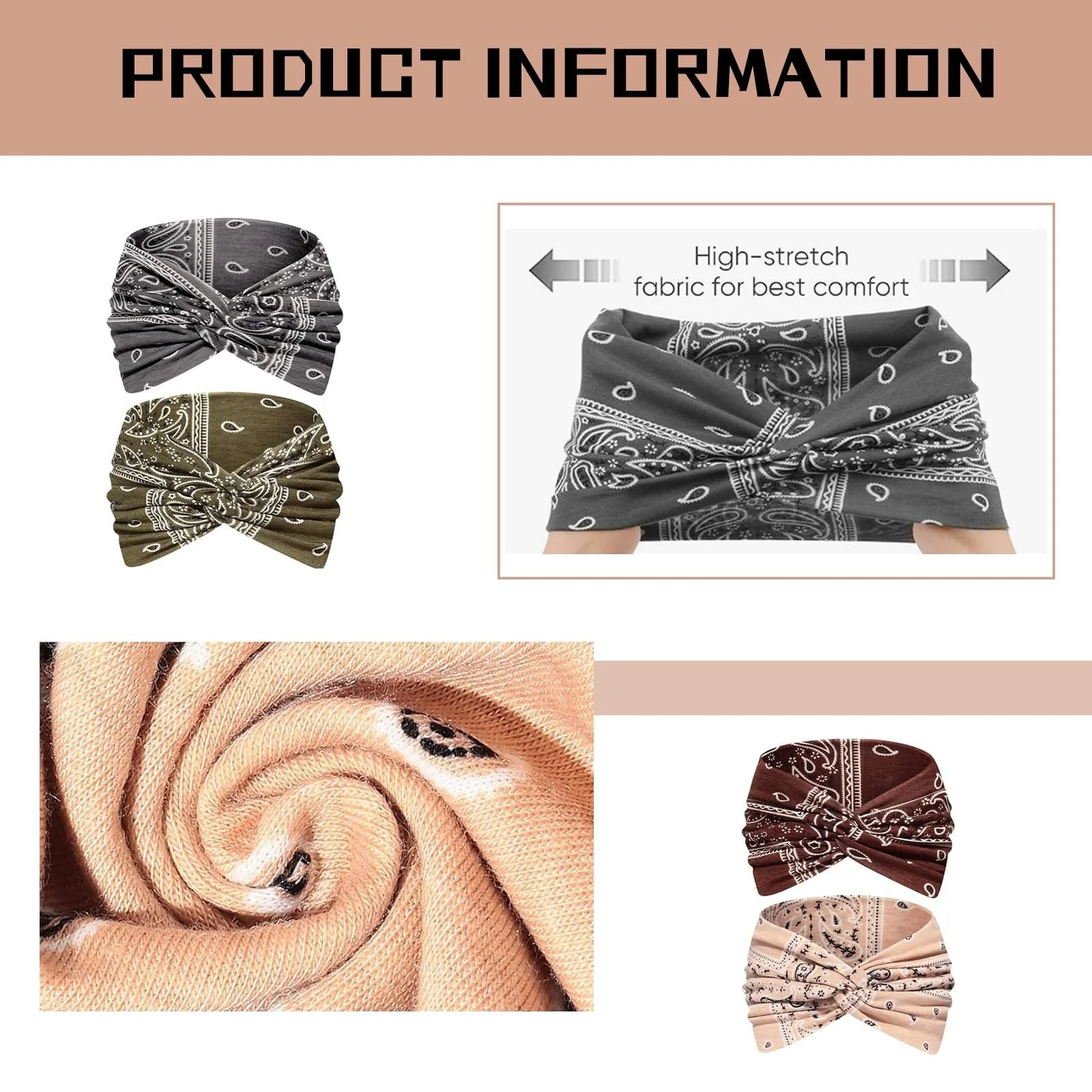 Пов'язка Літня Жіноча Різні Кольори, фото №3 Пов'язка Літня Жіноча Різні Кольори, фото №3