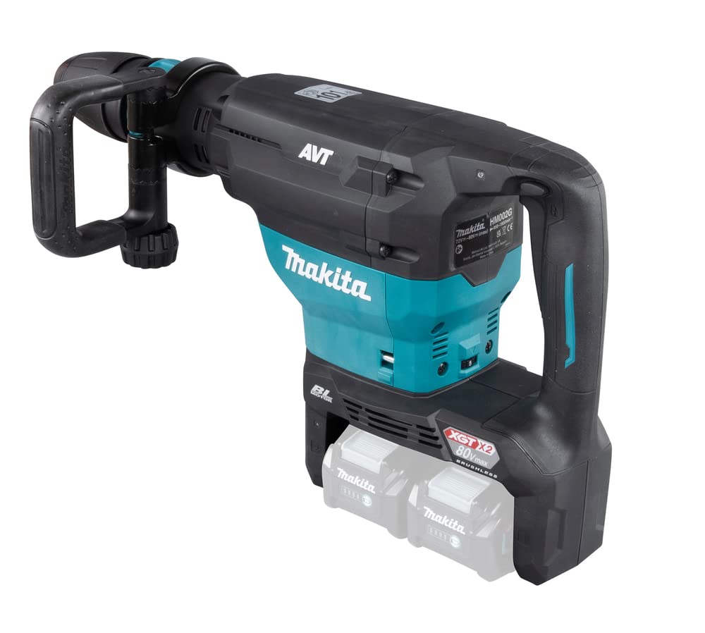 Бездротовий перфоратор Makita HM002GZ03 2 x 40 В Макс. (без акумулятора, без зарядного пристрою) у транспортному кейсі, фото №2 Бездротовий перфоратор Makita HM002GZ03 2 x 40 В Макс. (без акумулятора, без зарядного пристрою) у транспортному кейсі, фото №2