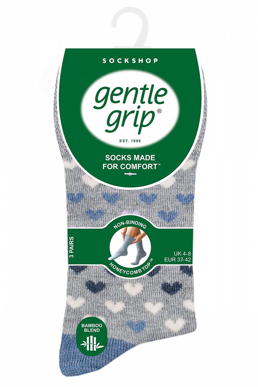 Носки женские Sockshop Gentle Grip Bamboo, набор 3 пары, фото №2