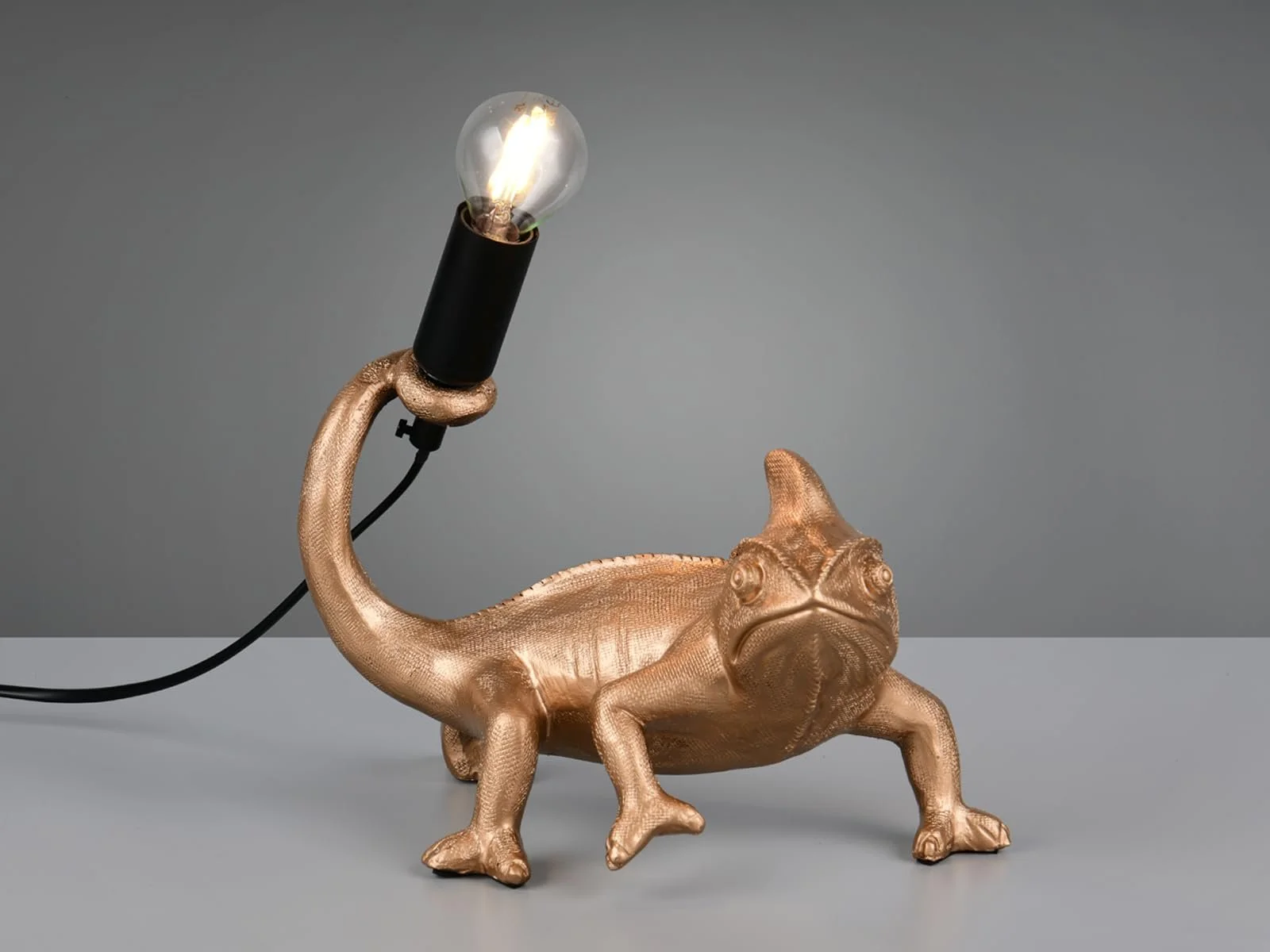 Настільна лампа Chameleon LED висота 22 см золота, фото №2