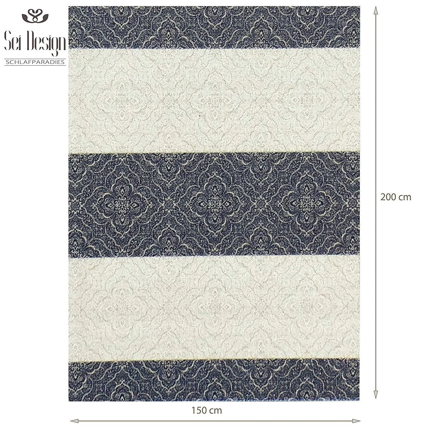 Плед sei Design Касандра картатий, пухнастий та м’який, висока якість виготовлення, 150 x 200 см, фото №7