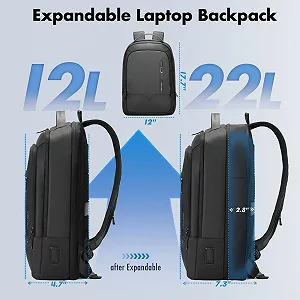 Рюкзак для ноутбука Expandable 15.6 дюйма Водонепроникний з USB портом Black ціна на synthetic.ua - Фото 1 Рюкзак для ноутбука Expandable 15.6 дюйма Водонепроникний з USB портом Black synthetic.ua - Фото 1