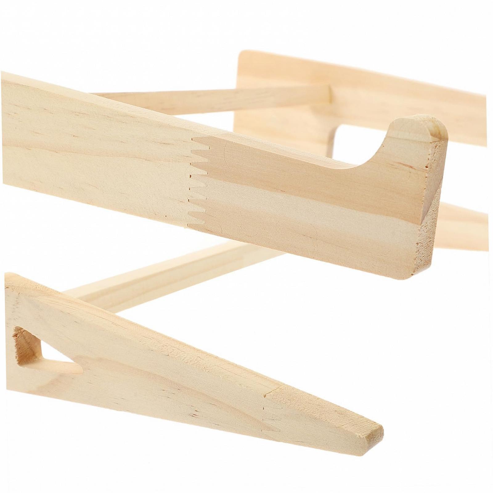 Подставка для ноутбука деревянная портативная GALPADA Регулируемая по высоте для охлаждения и защиты от царапин для стола и офиса, фото №5