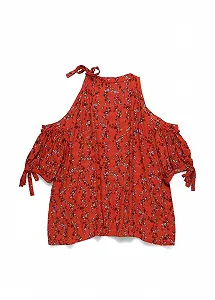 Женская блуза MAVI Printed Blouse в глубоком оттенке Redwood Printed - M synthetic.ua - Фото 1